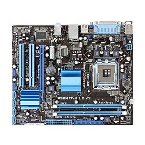 Placa base de memoria Placa Base Fit For Asus P5G41T-M LX V2 Placa Base De Escritorio G41 Socke LGA 775 Q8200 Q8300 DDR3 8G U ATX UEFI BIOS Placa Base De La Computadora Placa base de computadora de es