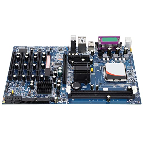Placa Base Industrial para la Serie Intel G41, para Intel LGA775, Placa Base para Juegos (DDR3 1333/1066 MHz | 1 Ranura para Gráficos PCI-E X16) Admite Tarjetas de Expansión Adaptadores de Red Tarjeta