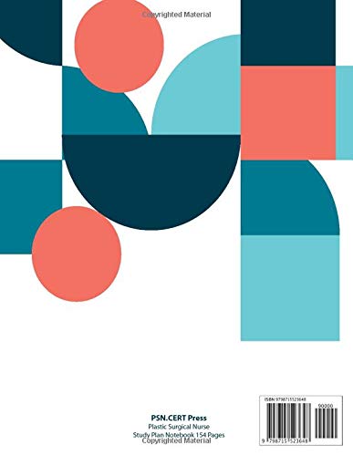 Plastic Surgical Nurse Certification Exam Preparation Notebook, examination study writing notebook, Office writing notebook, 154 pages, 8.5” x 11”, Glossy cover