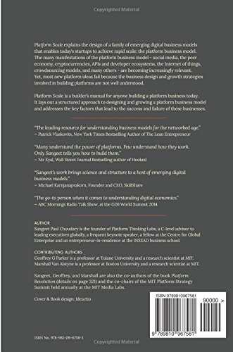 Platform Scale: How an emerging business model helps startups build large empires with minimum investment