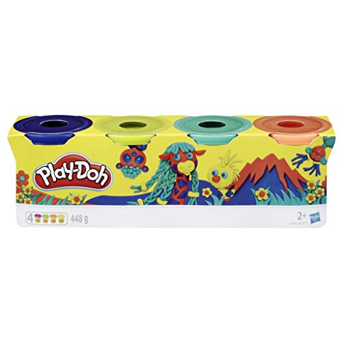 Play Doh-Pack 4 Colores Silvestres, (Hasbro E4867ES0) , Color/Modelo Surtido