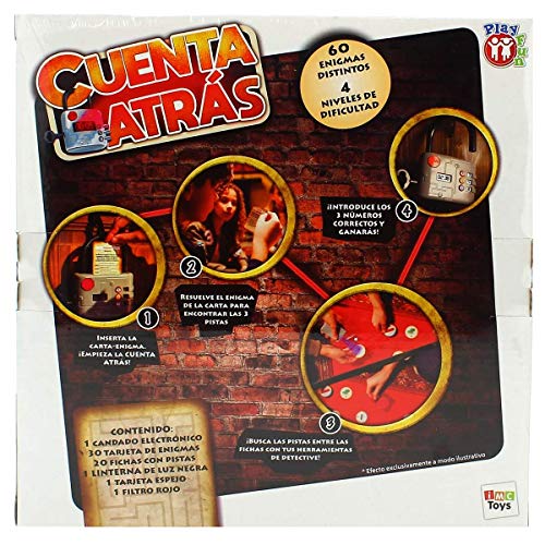 PLAY FUN BY IMC TOYS Cuenta Atrás | Juego Escape Room con 60 Enigmas a Resolver para niños +6 Años