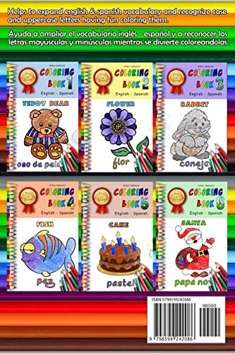Play & Learn Coloring Book 4: English - Spanish (Play and Learn Coloring Books)