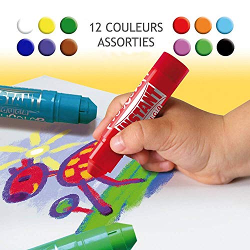 PlayColor 10731 Básica de un cartel sólido Pintura de pintura, colores surtidos, Paquete de 12