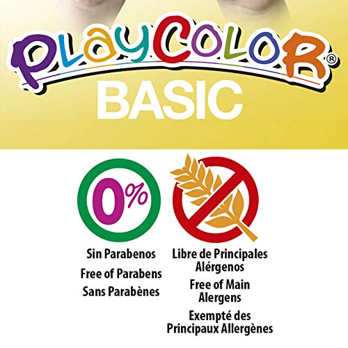 PlayColor 10731 Básica de un cartel sólido Pintura de pintura, colores surtidos, Paquete de 12