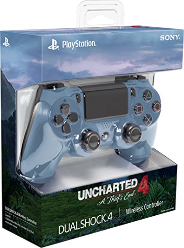 Playstation 4 - Dualshock 4 Wireless Controller Uncharted 4: A Thief's End Design, Grau-Blau [Importación Alemana]
