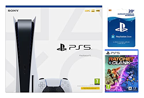 PlayStation 5 - PS5 Standard + Ratchet & Clank + Tarjeta PSN 20 € [Bundle]