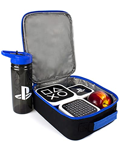 PlayStation Bolsa de almuerzo de 5 piezas (bolsa de comida Botella de agua 3 Un tamaño