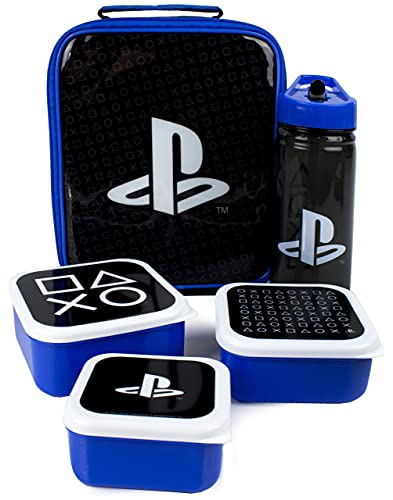 PlayStation Bolsa de almuerzo de 5 piezas (bolsa de comida Botella de agua 3 Un tamaño