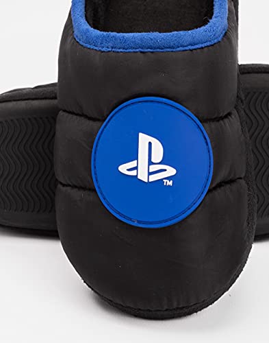 PlayStation Slippers Boys Kids Adolescentes Juego Logo Zapatos Negros 38 EU