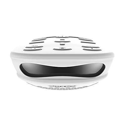 PlayVital Funda Protectora de Silicona para PS5 Mando a Distancia Cubierta Ergonómico a Prueba de Golpes para PS5 Media Remoto Protector Completo para Playstation 5 Control Remoto(Blanco)