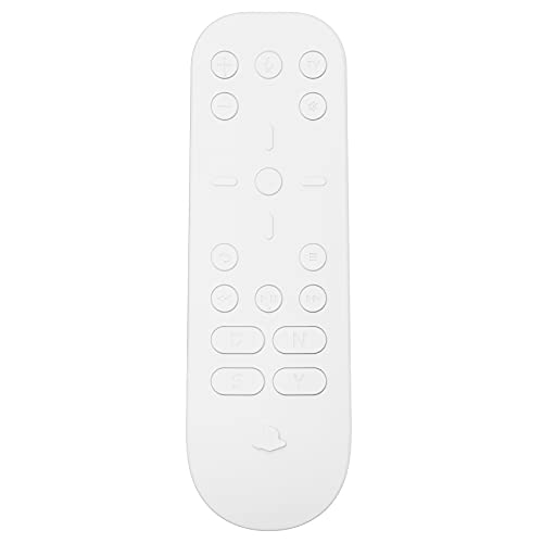 PlayVital Funda Protectora de Silicona para PS5 Mando a Distancia Cubierta Ergonómico a Prueba de Golpes para PS5 Media Remoto Protector Completo para Playstation 5 Control Remoto(Blanco)
