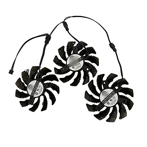 PLD08010S12H T128010SM GTX970 GPU Fan del refrigerador para Gigabyte GV-R787OC-2GD GV-R787WF3 GV-R927XOC GTX 970 WINDFORCE G1 Tarjetas de enfriamiento (Blade Color : 1Set Old PLD08010S)