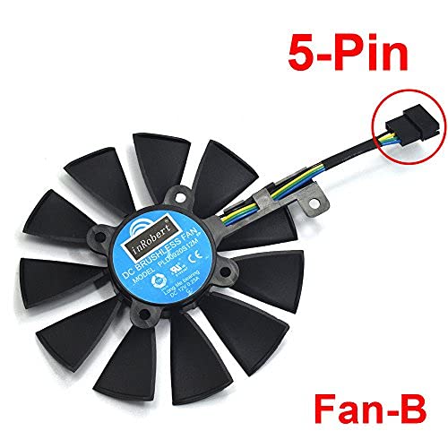 PLD0920S12M Ventilador de Refrigeración de Repuesto Graphics Card Fan para ASUS STRIX R9 390 X 390 RX480 RX580 GTX 980Ti 1060 1070 1080 Graphic Card (Fan-B(5pin))