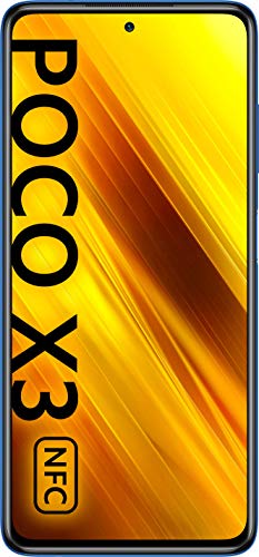 POCO X3 NFC - Smartphone 6.67” FHD+, 6 + 128GB, Snapdragon 732G, 64 MP con IA, Quad-cámara, 5160 mAh, color Azul Cobalto [Versión ES/PT]