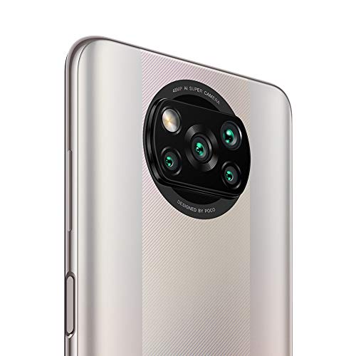 Poco X3 Pro - Smartphone 8+256GB, 6.6 Pulgadas 120Hz FHD+ DotDisplay, Snapdragon 860, 48MP Quad Cámara, 5160mAh, Metal Bronze (versión + 2 años de garantía)