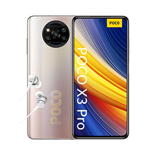 Poco X3 Pro - Smartphone 8+256GB, 6.6 Pulgadas 120Hz FHD+ DotDisplay, Snapdragon 860, 48MP Quad Cámara, 5160mAh, Metal Bronze (versión + 2 años de garantía)