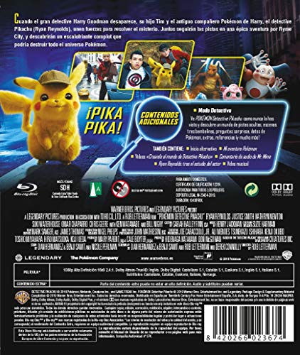 Pokémon: Detective Pikachu Blu-Ray [Blu-ray]