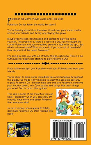 Pokemon Go Game Player Guide and Tips Book: for Beginners: Volume 1 (Pokemon Gold Training Series)