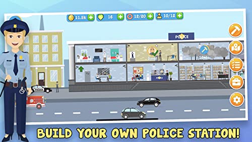 Police Inc: Tycoon police station sim builder game