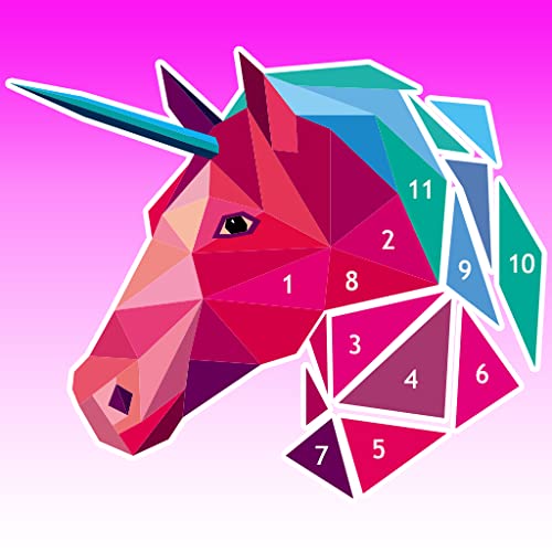 Poly Art Coloring Book Color with Number Puzzle Game