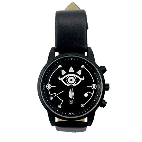 POMUTRE Relojes de Pulsera Mens Quartz Watch for Zelda Legend Wilderness Wrist Watches Game Around Couple Electronic Watch Black Flag Movemet