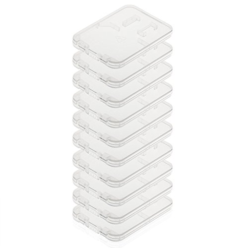 POPPSTAR Estuche Tarjetas de Memoria SD, Funda Tarjeta MMC, MicroSD para el Transporte, 10 Piezas