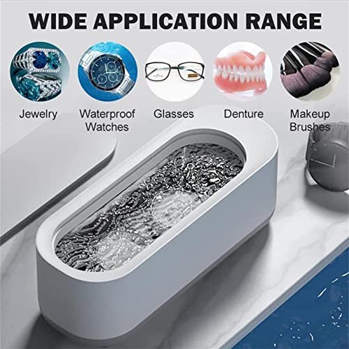 Portable Ultrasonic Jewelry Cleaner,Ultrasonic Glasses Cleaner,Multifunctional Professional Jewelry Cleaner Perfect for Cleaning Eyeglasses Watches Necklace and Earring