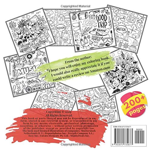 Positive Coloring Book BBQ Party Barbecue Grill Let's Cook, Trolls, Girls, Life, Kawaii, Summer, Love, Science, Funny, Nurse, Sunshine, Sea Creatures, ... Grill Lets Cook and others Doodle Book)