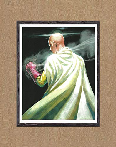 Póster de Anime japonés One Punch Hero Grupo de Saitama Tatsumaki Genos para Pared, Lienzo Impreso, 8 x 10 Pulgadas, sin Marco, Juego de 6