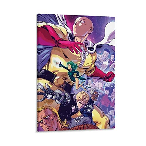 Póster de anime One PUNCH-MAN de Saitama A Collection of Characters Canvas Art Poster and Wall Art Impresión moderna para dormitorio familiar de 20 x 30 cm