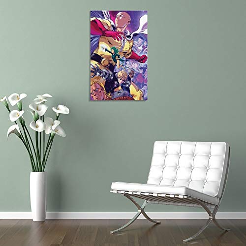 Póster de anime One PUNCH-MAN de Saitama A Collection of Characters Canvas Art Poster and Wall Art Impresión moderna para dormitorio familiar de 20 x 30 cm