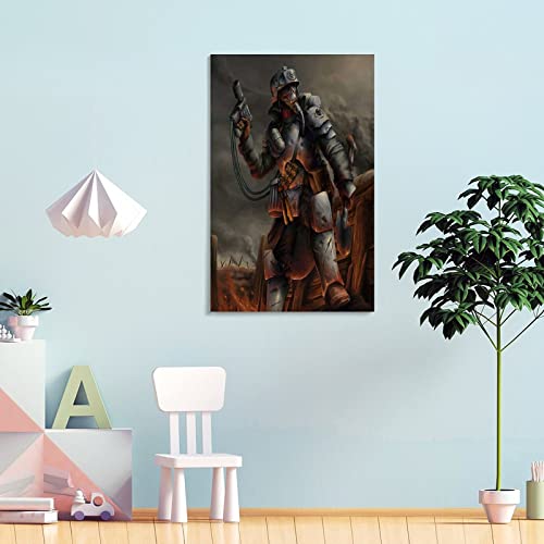 Póster de Death Korps of Krieg sobre lienzo y arte de pared con impresión moderna para decoración de dormitorio familiar de 20 x 30 pulgadas (50 x 75 cm)