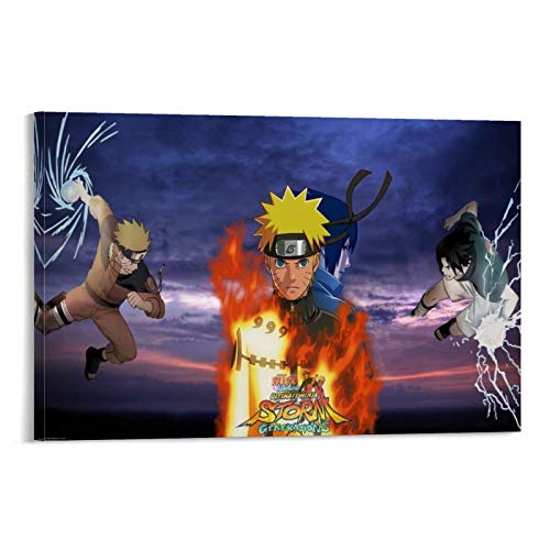 Póster de FanFF Naruto Shippuden Ultimate Ninja Storm Generations pintura decorativa de la pared de la sala de estar carteles de 20 x 30 cm