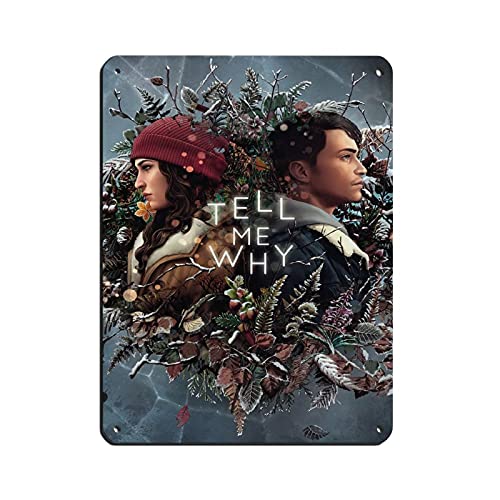 Póster de juego con texto en inglés "Tell Me Why Chapter 1", diseño retro, estilo retro, con texto en inglés "Tell Me Why Chapter 1", 30 x 40 cm
