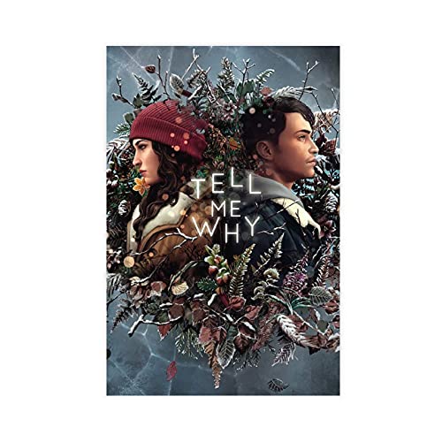 Póster de juego con texto en inglés "Tell Me Why Chapter 1", para decoración de pared, decoración de salón, dormitorio, 60 x 90 cm