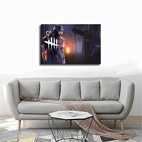 Póster de juego de jugador de juego de terror Dead by Daylight, póster de lienzo para decoración de sala de estar, dormitorio, decoración de 1 50 x 75 cm