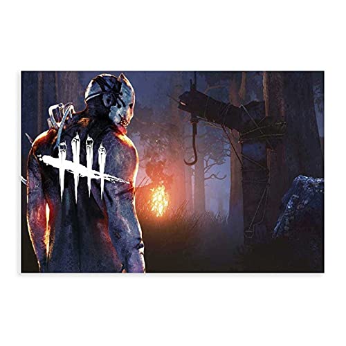 Póster de juego de jugador de juego de terror Dead by Daylight, póster de lienzo para decoración de sala de estar, dormitorio, decoración de 1 50 x 75 cm