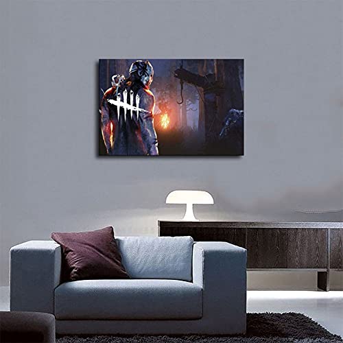 Póster de juego de jugador de juego de terror Dead by Daylight, póster de lienzo para decoración de sala de estar, dormitorio, decoración de 1 50 x 75 cm