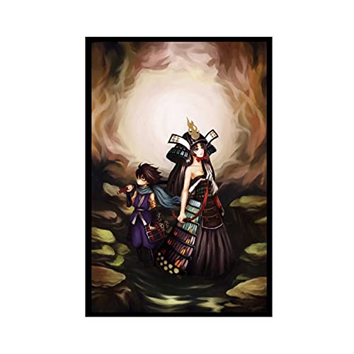 Póster de Muramasa The Demon Blade 3 en lienzo para decoración de la pared de 30 x 45 cm. Unframe: