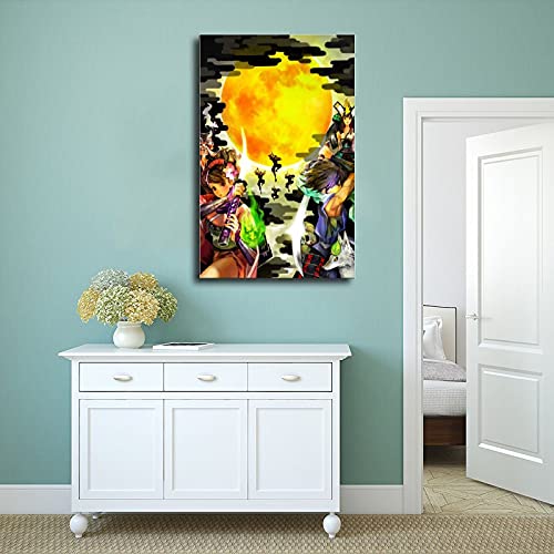 Póster de Muramasa The Demon Blade 8 en lienzo para decoración de la sala de estar, dormitorio, 60 x 90 cm. Unframe: