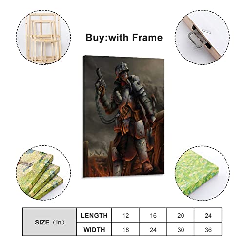 Póster decorativo de Death Korps of Krieg para pared, póster para sala de estar y dormitorio, póster de arte de pared, impresión moderna para decoración de dormitorio familiar de 24 x 36 pulgadas