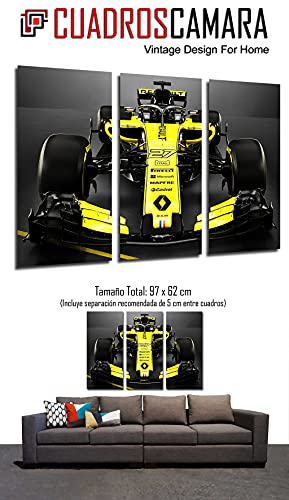 Poster Fotográfico Formula 1 Coches, Renault r.s.18, Renault F12018, Carlos Sainz, Nico Hulkenberg Tamaño total: 97 x 62 cm XXL