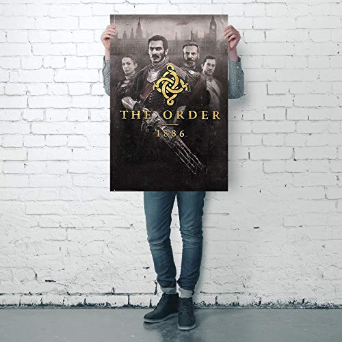 Póster "The Order 1886" Cover/Portada (61cm x 91,5cm) + 2 marcos negros para póster con suspención