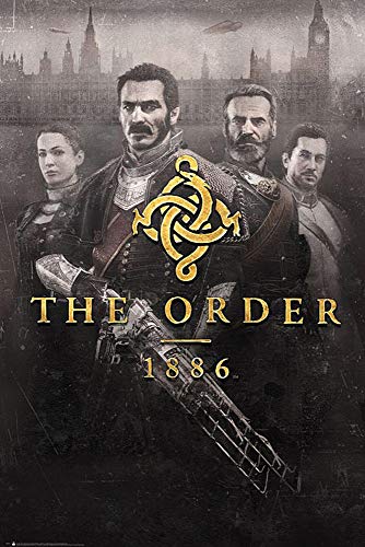 Póster "The Order 1886" Cover/Portada (61cm x 91,5cm) + 2 marcos negros para póster con suspención