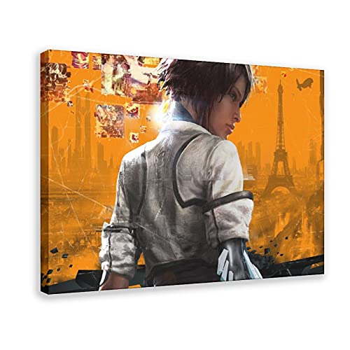 Pósteres de la cubierta del juego de Remember Me 1 póster de lona para decoración del dormitorio, paisaje, oficina, habitación, marco de regalo, 124 x 36 pulgadas (60 x 90 cm)