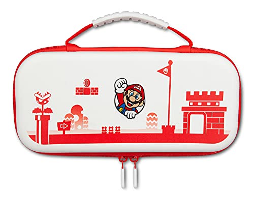 Power A 1519187-01 Estuche protector para Nintendo Switch o Nintendo Switch Lite: Mario Rojo/Blanco, funda protectora, funda para juegos, funda para consola