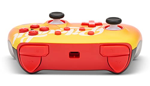 Power A - Mando con cable, salida de audio y botones programables, de color naranja Berry happy Pikachu para Nintendo switch (Nintendo Switch)