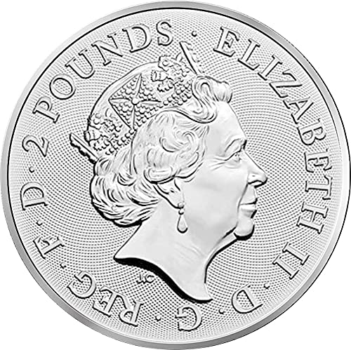 Power Coin Maid Marian Rise of Legends 1 Oz Moneda Plata 2£ United Kingdom 2022