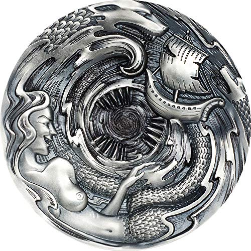 Power Coin Scylla and Charybdis Escila Caribdis Evil Within 3 Oz Moneda Plata 20$ Palau 2020